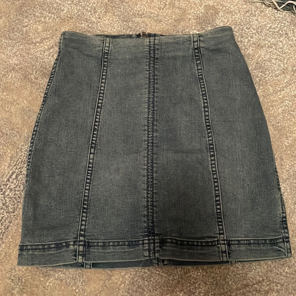 Free People Jean skirt
